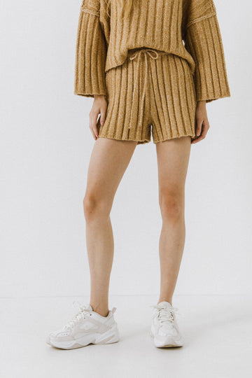 FREE THE ROSES - Knit Shorts - SHORTS available at Objectrare