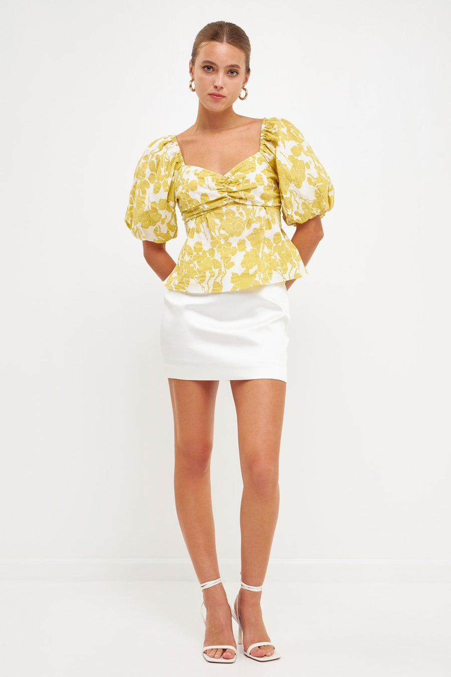 FREE THE ROSES - Floral Tied Back Top - TOPS available at Objectrare