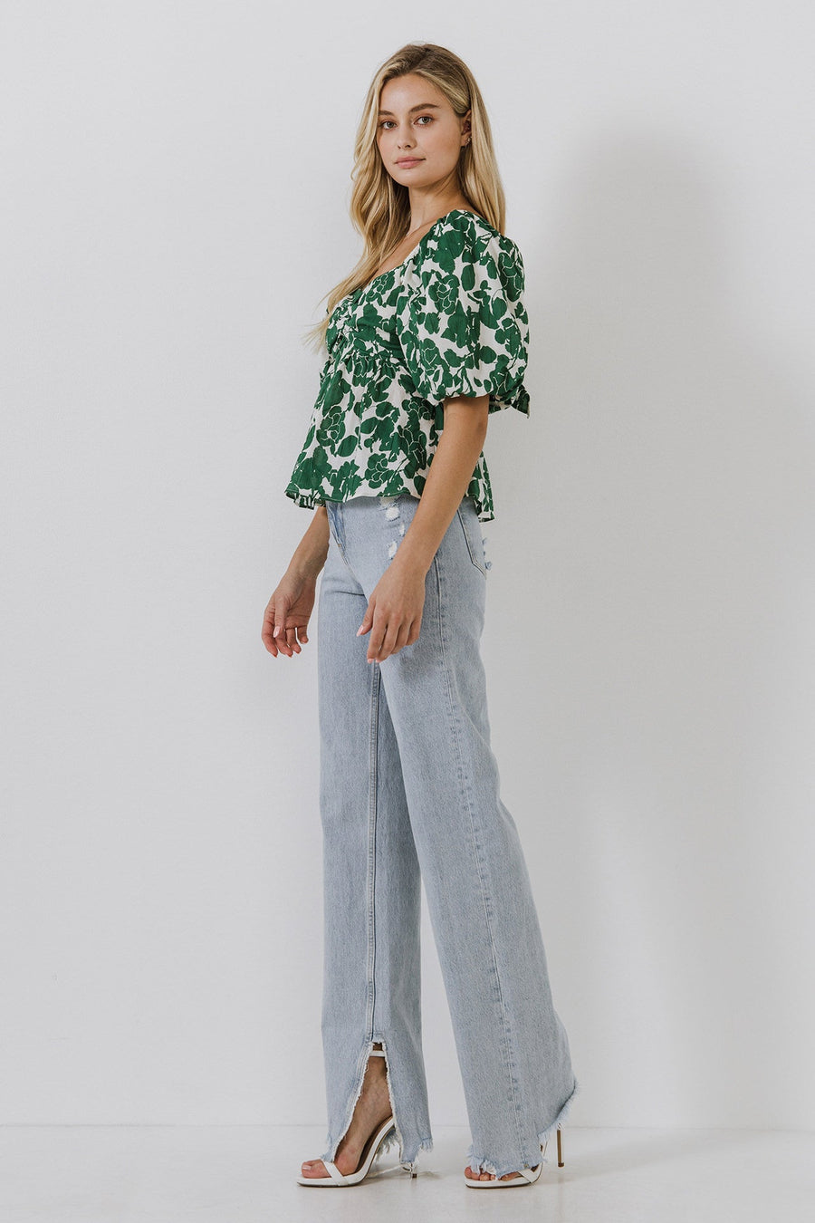 FREE THE ROSES - Floral Tied Back Top - TOPS available at Objectrare