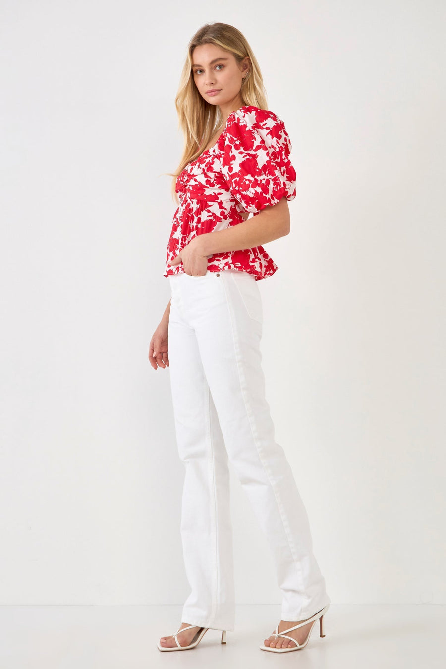 FREE THE ROSES - Floral Tied Back Top - TOPS available at Objectrare