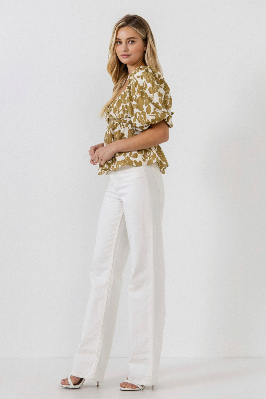 FREE THE ROSES - Floral Tied Back Top - TOPS available at Objectrare