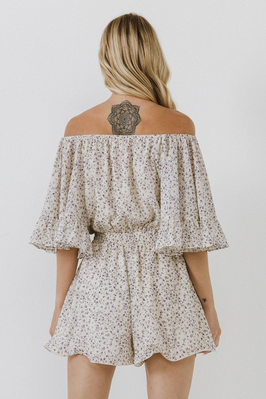 FREE THE ROSES - Flowy Ditsy Floral Romper - ROMPERS available at Objectrare