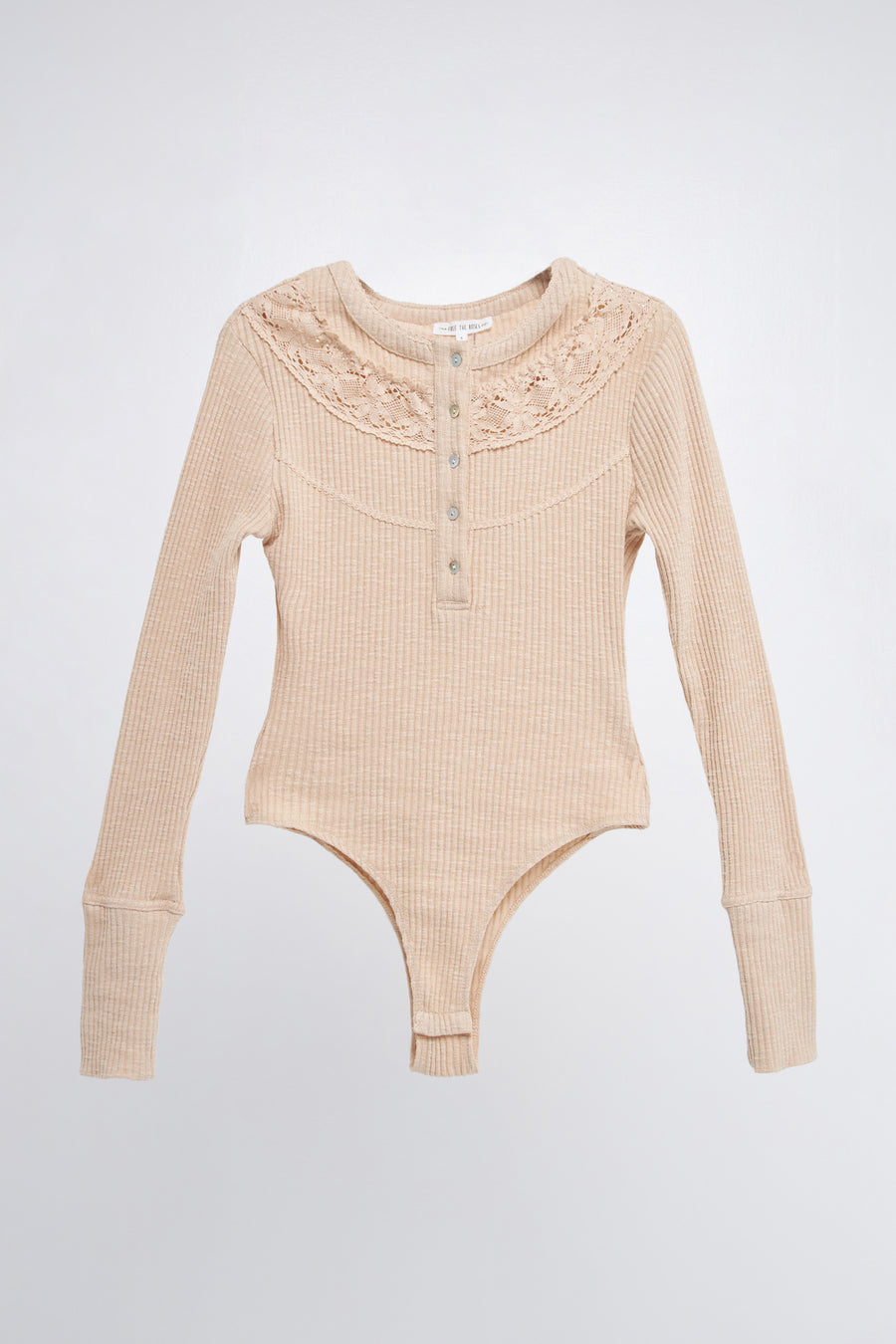 Lace Inserted Bodysuit