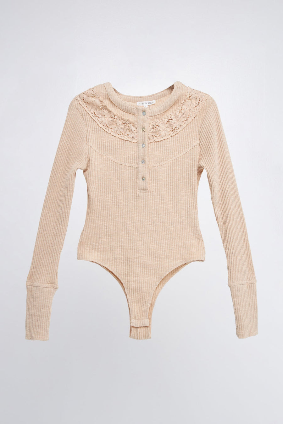 FREE THE ROSES - Lace Inserted Bodysuit - TOPS available at Objectrare
