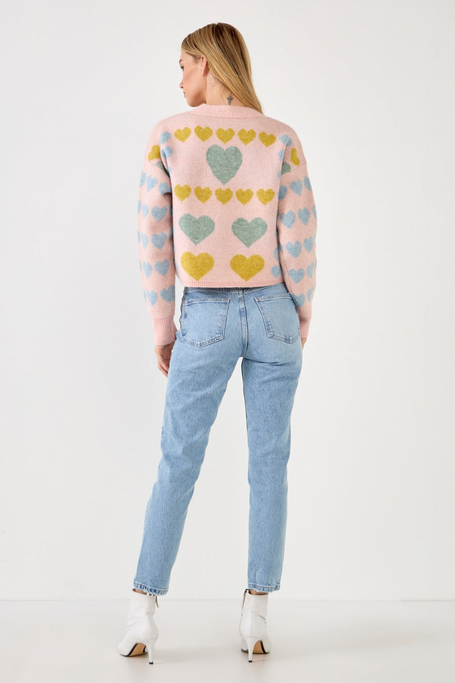 FREE THE ROSES - Pastel Heart Cardigan - CARDIGANS available at Objectrare