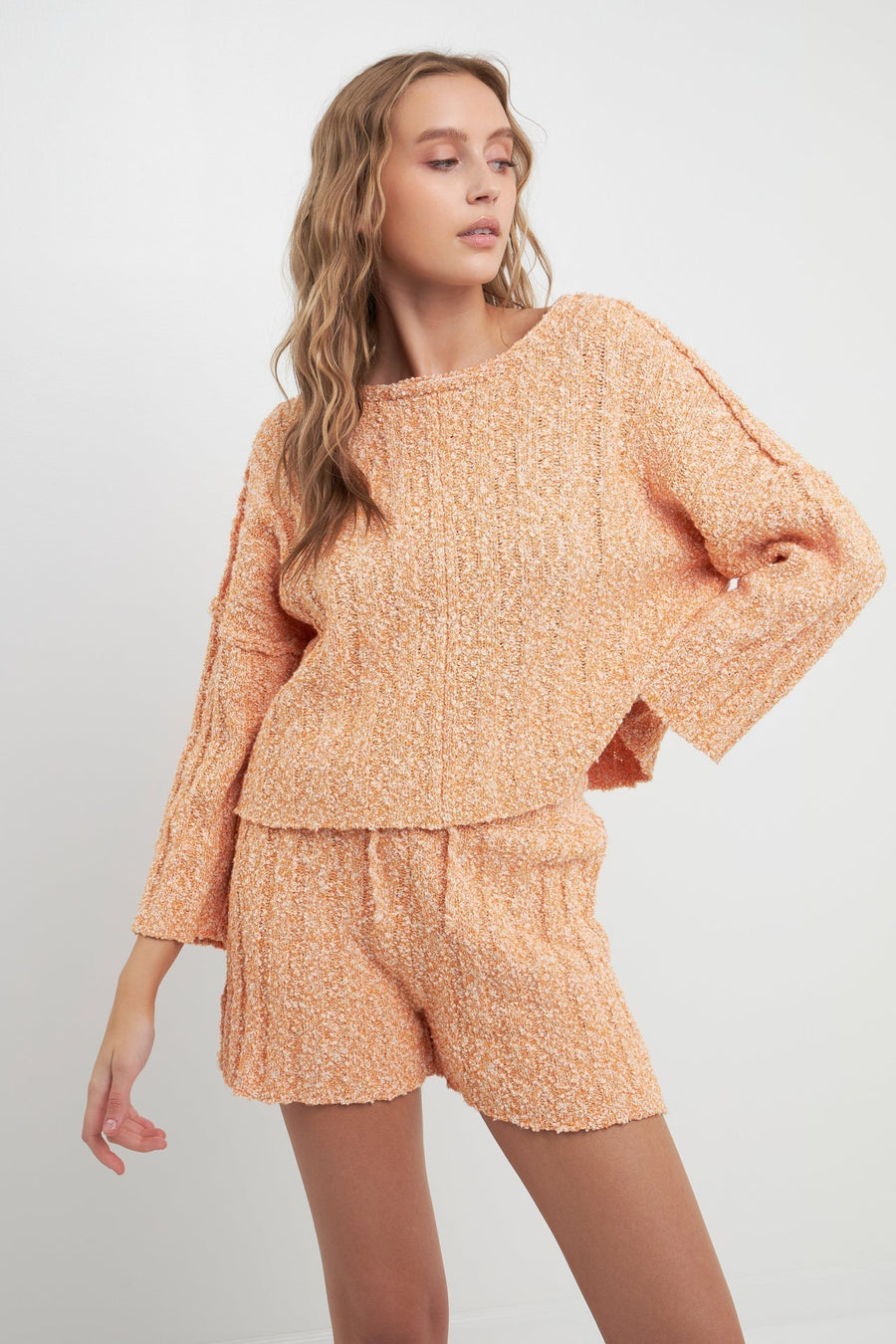 FREE THE ROSES - Cozy Sweater Shorts - SHORTS available at Objectrare