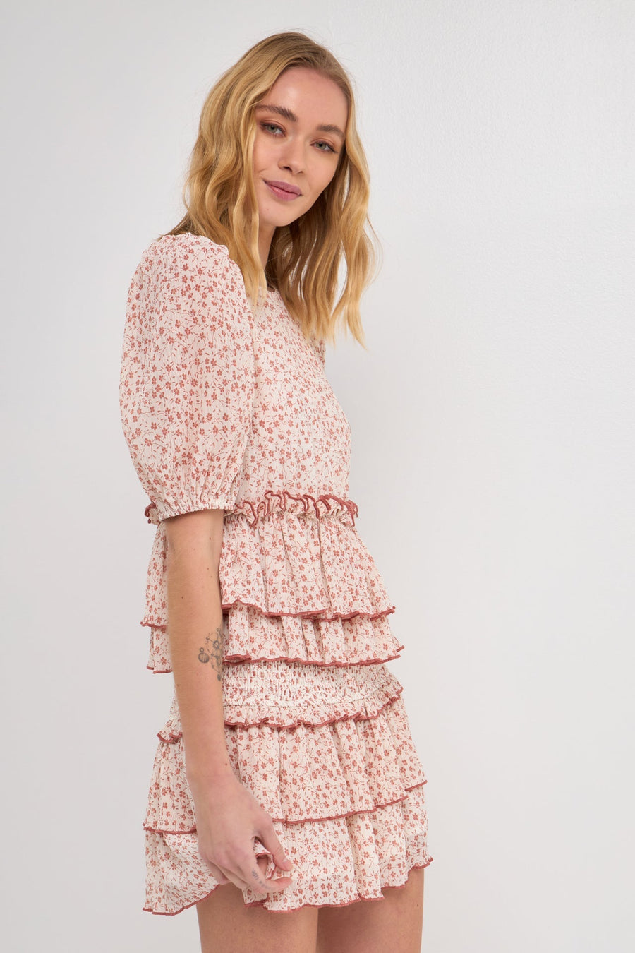 FREE THE ROSES - Floral Mini Skirt - SKIRTS available at Objectrare