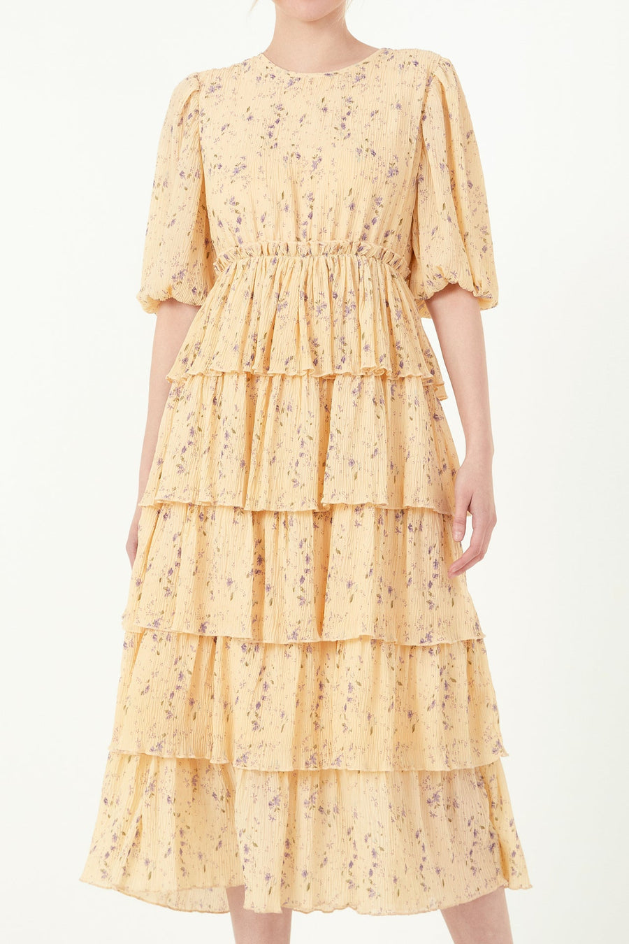 FREE THE ROSES - Floral Midi Dress - DRESSES available at Objectrare