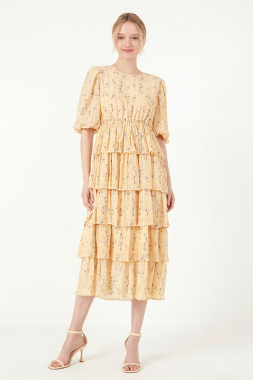 FREE THE ROSES - Floral Midi Dress - DRESSES available at Objectrare