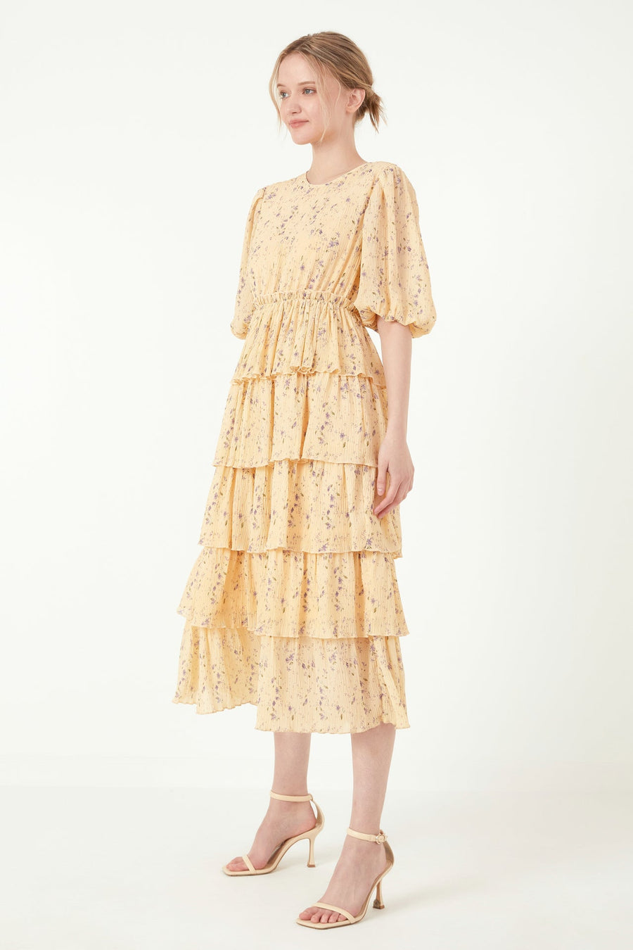 FREE THE ROSES - Floral Midi Dress - DRESSES available at Objectrare