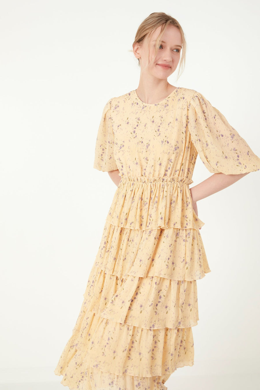 FREE THE ROSES - Floral Midi Dress - DRESSES available at Objectrare