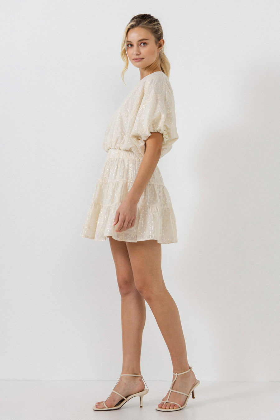 FREE THE ROSES - Embroidered Sequins Skirt - SKIRTS available at Objectrare