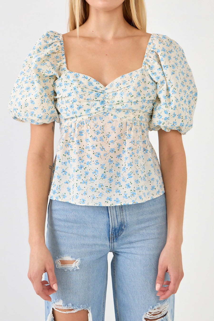 FREE THE ROSES - Floral Women Tie Back Top - TOPS available at Objectrare