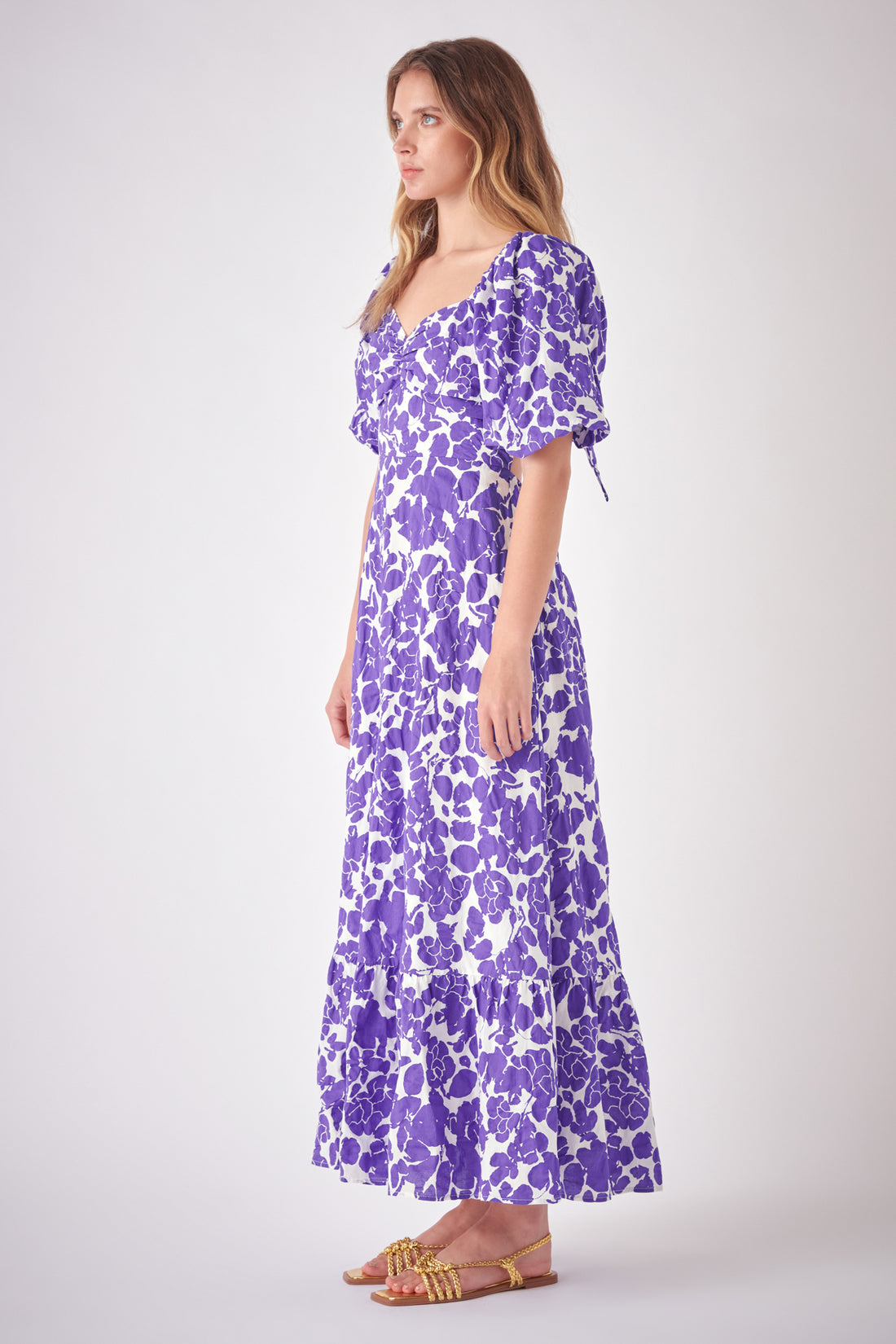 Embroidered Roses Maxi Dress main image 0