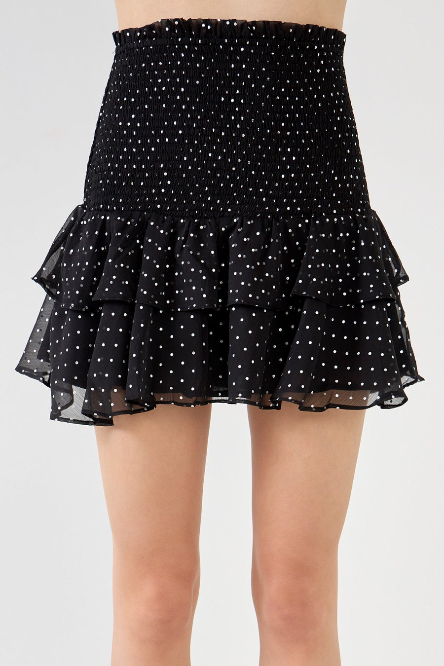 FREE THE ROSES - Polka Dot Chiffon Skirt - SKIRTS available at Objectrare