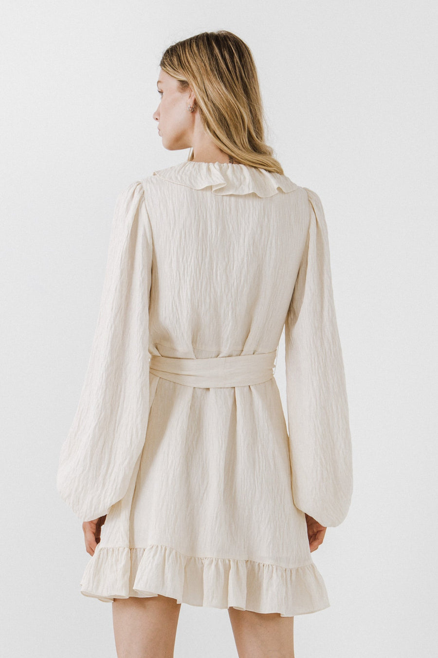 FREE THE ROSES - Ruffled Wrap Dress - DRESSES available at Objectrare