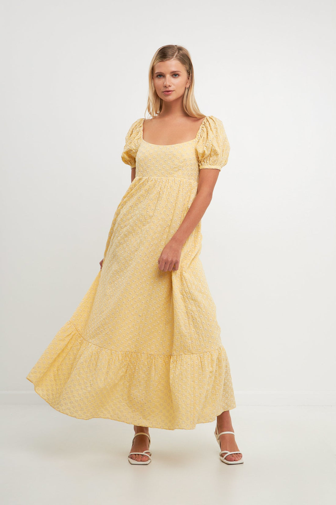 Floral Embroidered Maxi Dress – Free The Roses