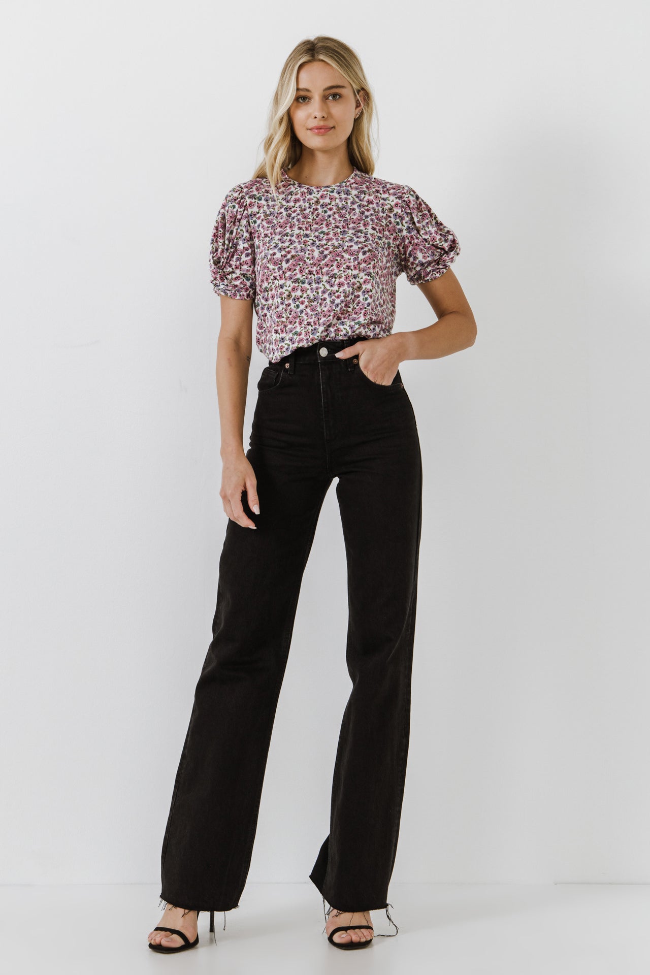 トップス andmary Rosie flower knit tops PNK andmary Rosie flower knit tops PNK - メルカリ