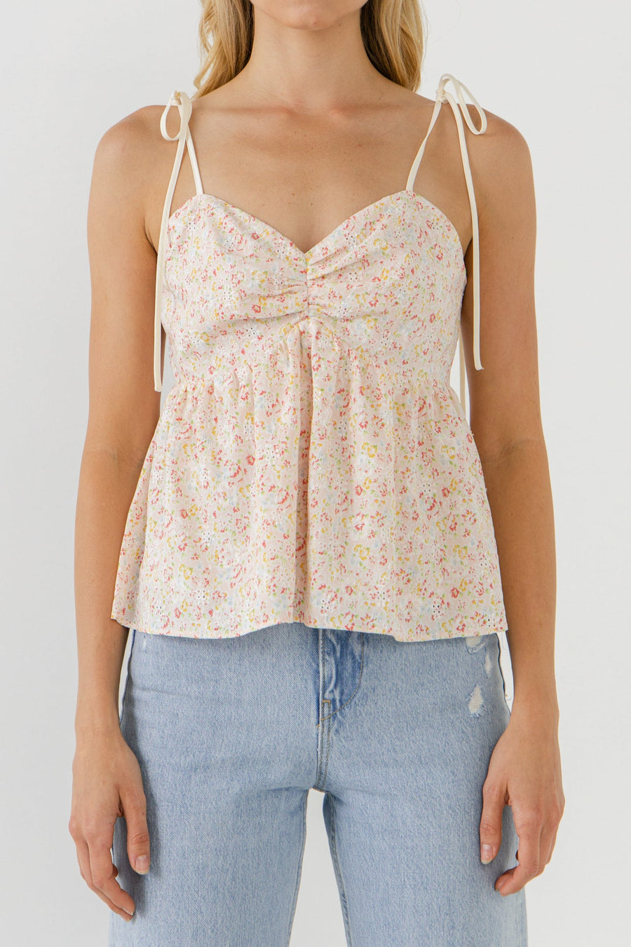 FREE THE ROSES-Straps with Floral Top-TOPS available at Objectrare