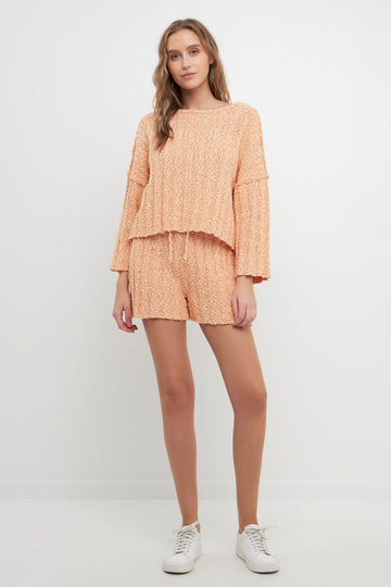 FREE THE ROSES-Cozy Sweater Shorts-SWEATERS & KNITS available at Objectrare